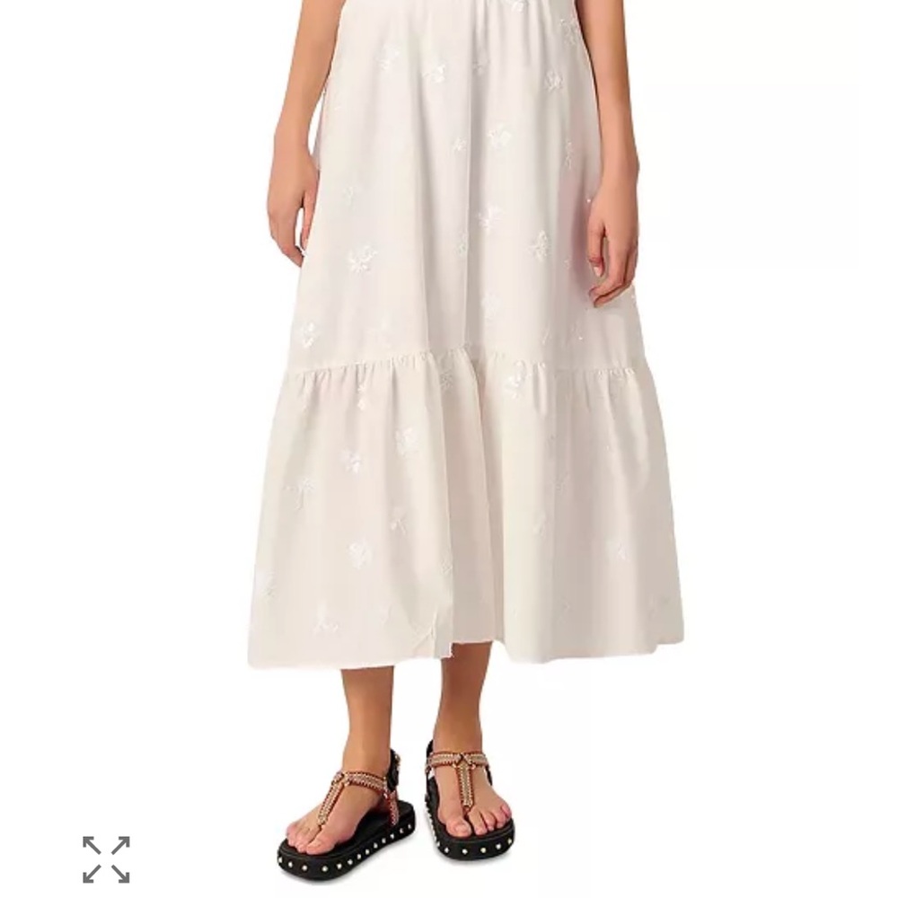 NWT Maje white sequined maxi skirt - Picture 3 of 16